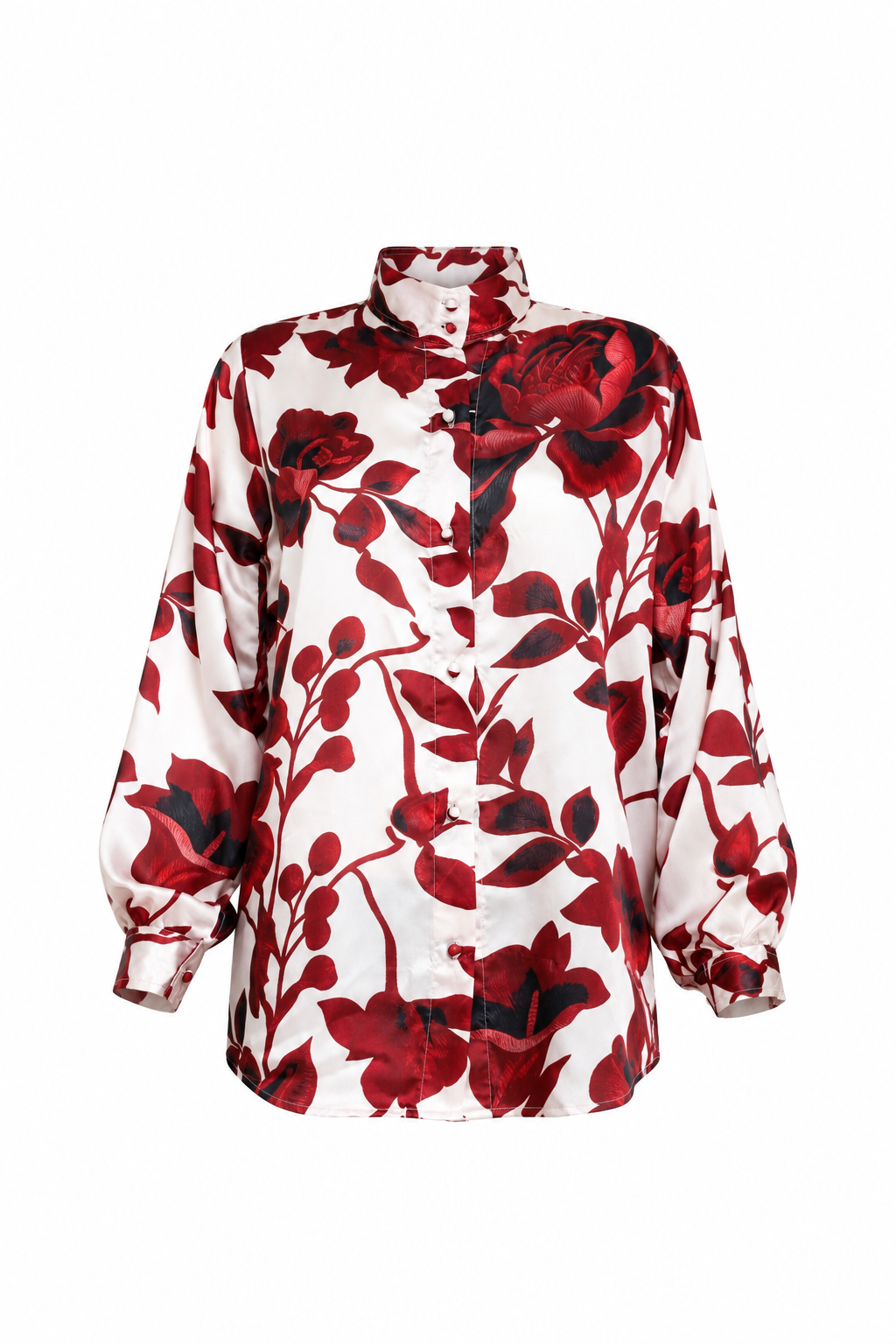 CRIMSON BLOOM SHIRT