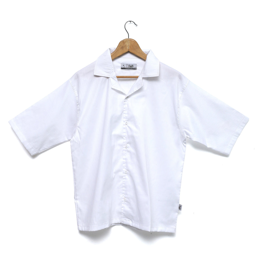 TEXTURED RESORT COLLAR SHIRT