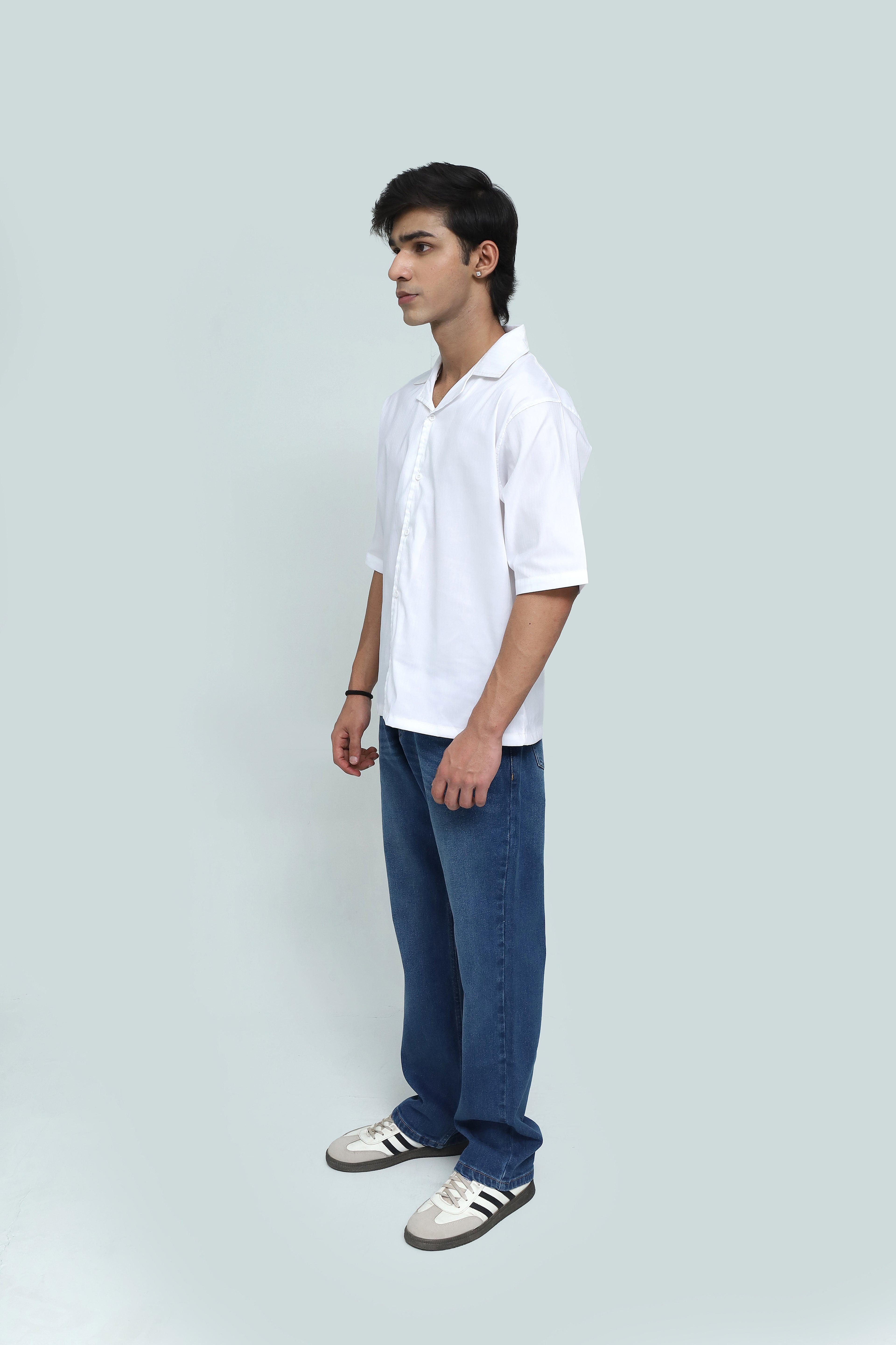 TEXTURED RESORT COLLAR SHIRT