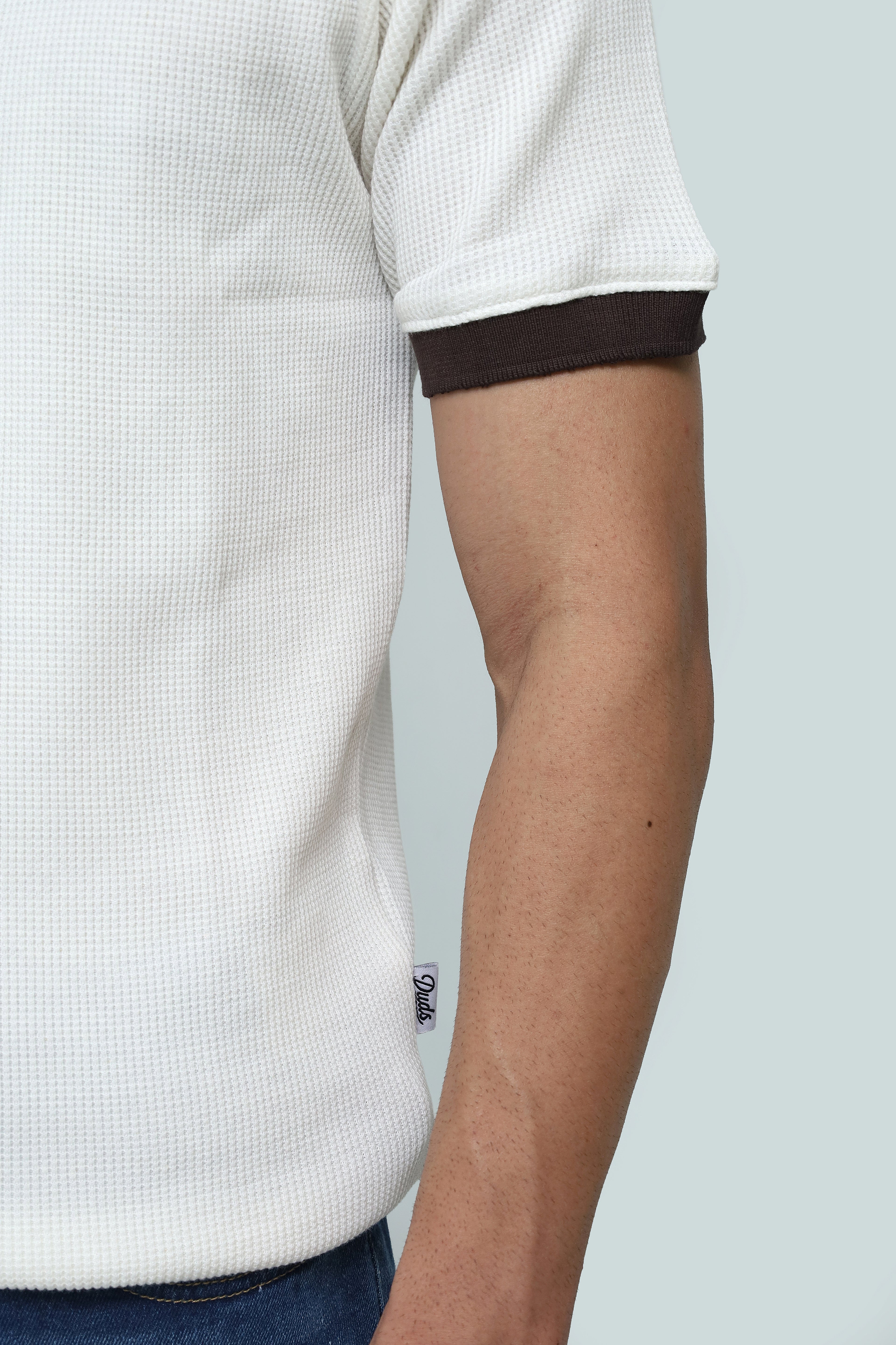 WAFFLE TIPPED POLO