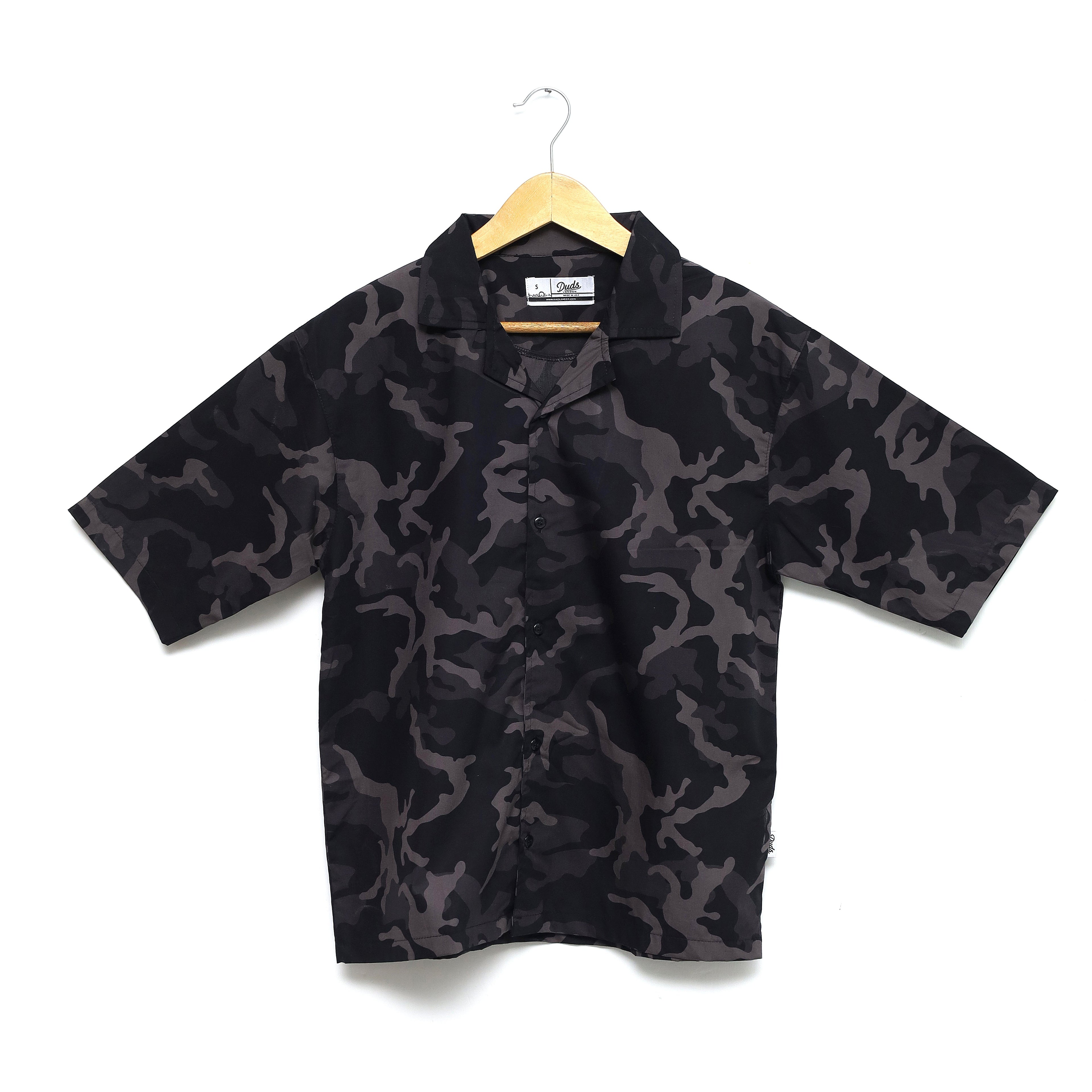 CAMO RESORT COLLAR SHIRT