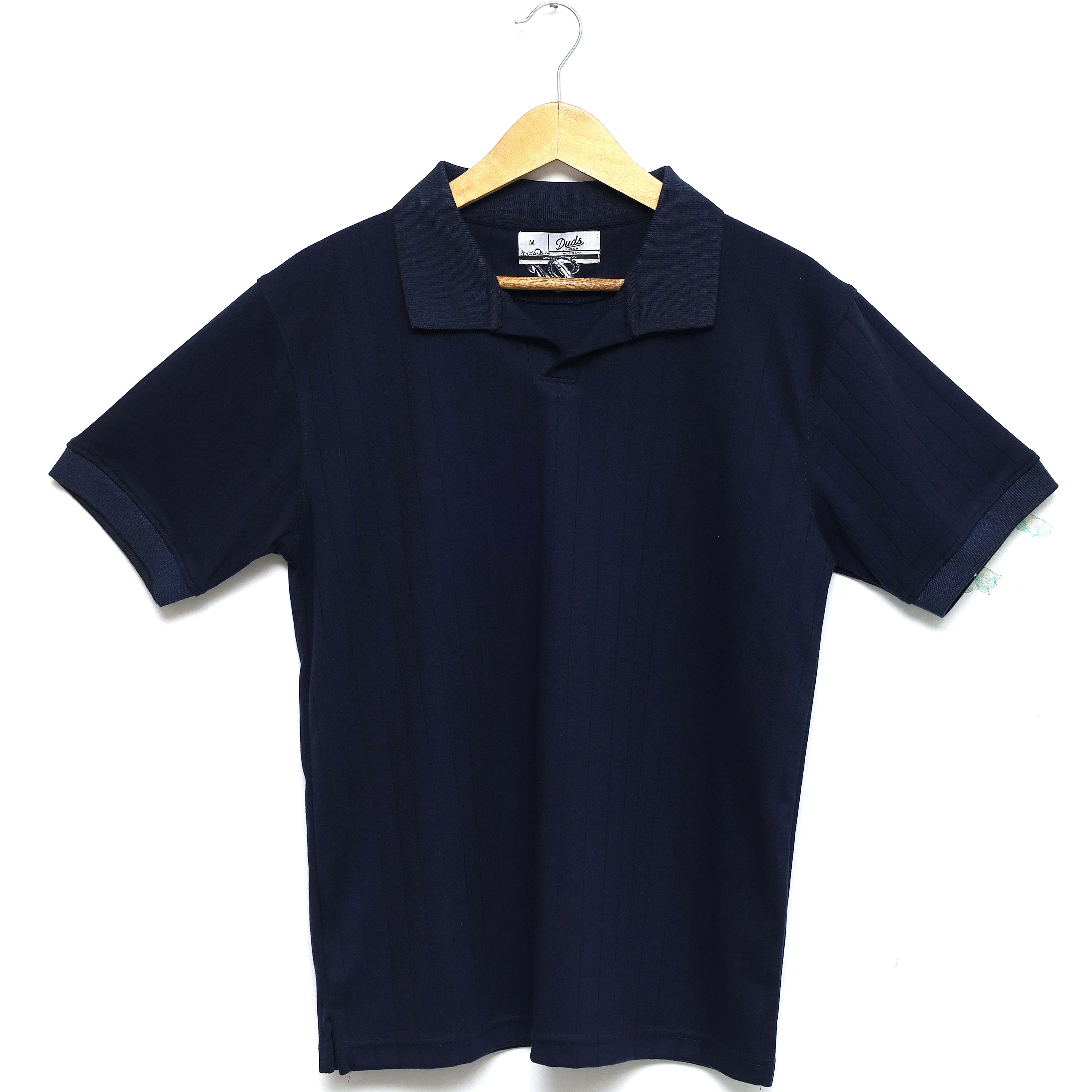 NAVY DROP NEEDLE POLO