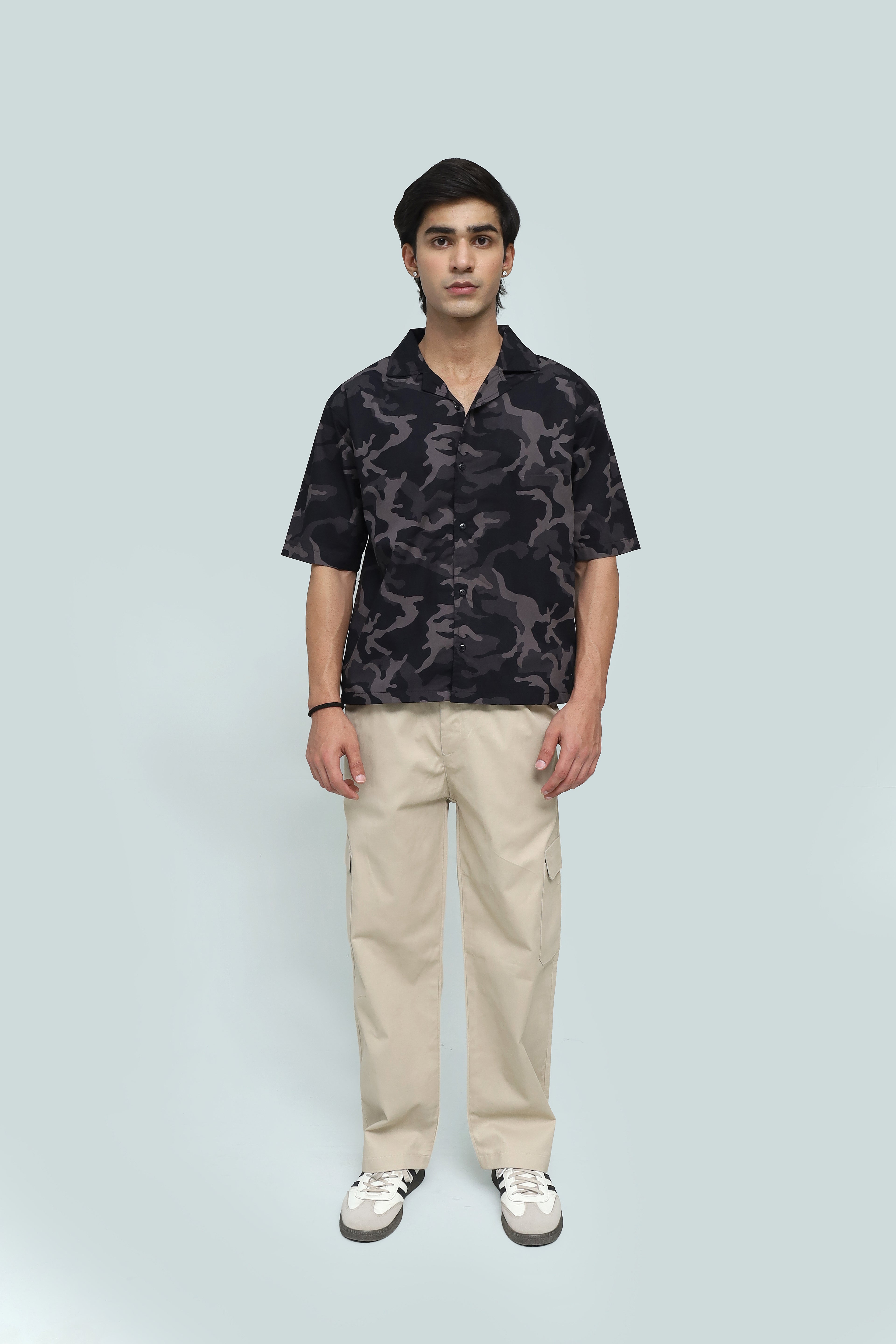 CAMO RESORT COLLAR SHIRT