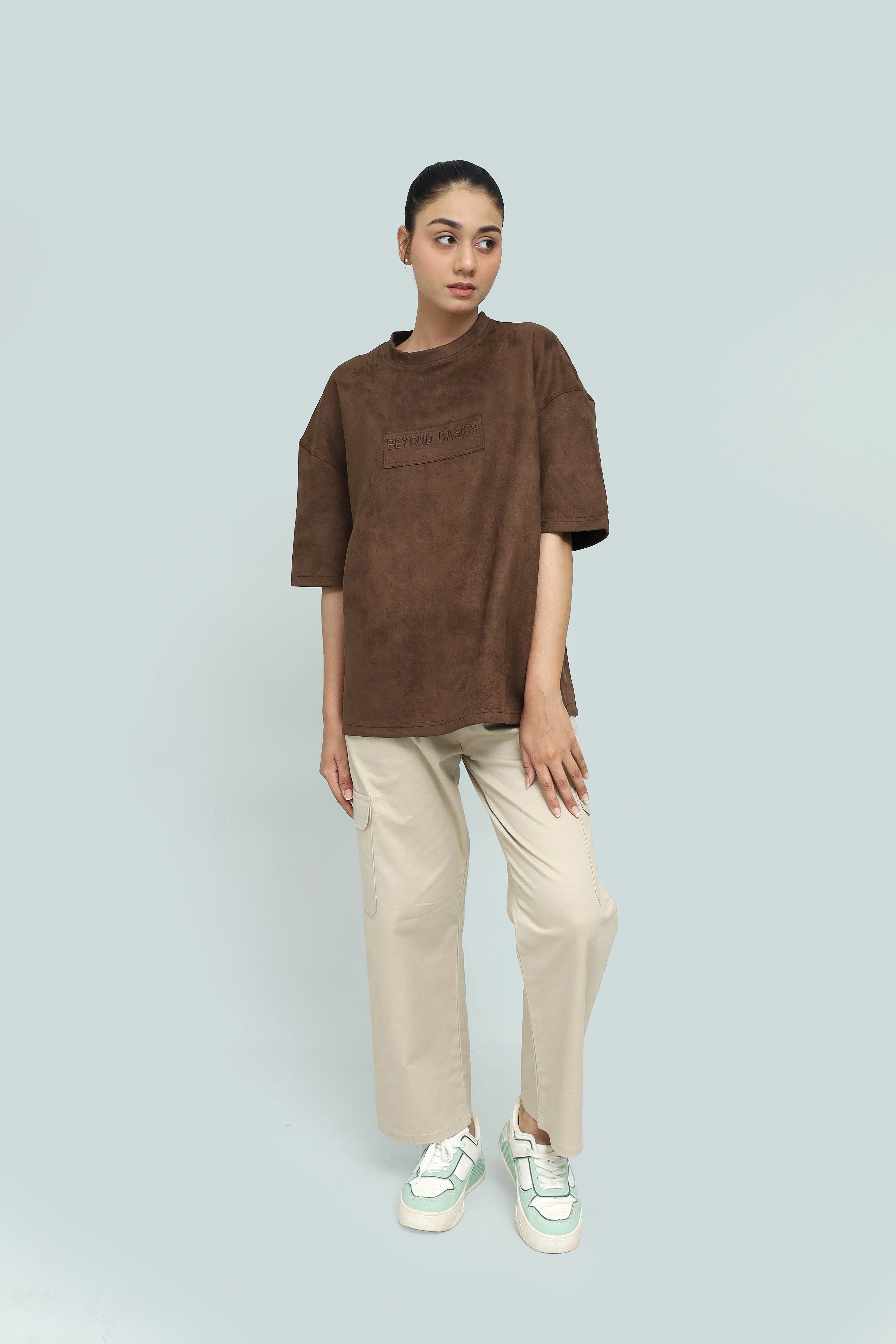 MOCHA ALCANTARA T-SHIRT