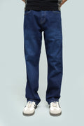INDIGO STRAIGHT FIT JEANS