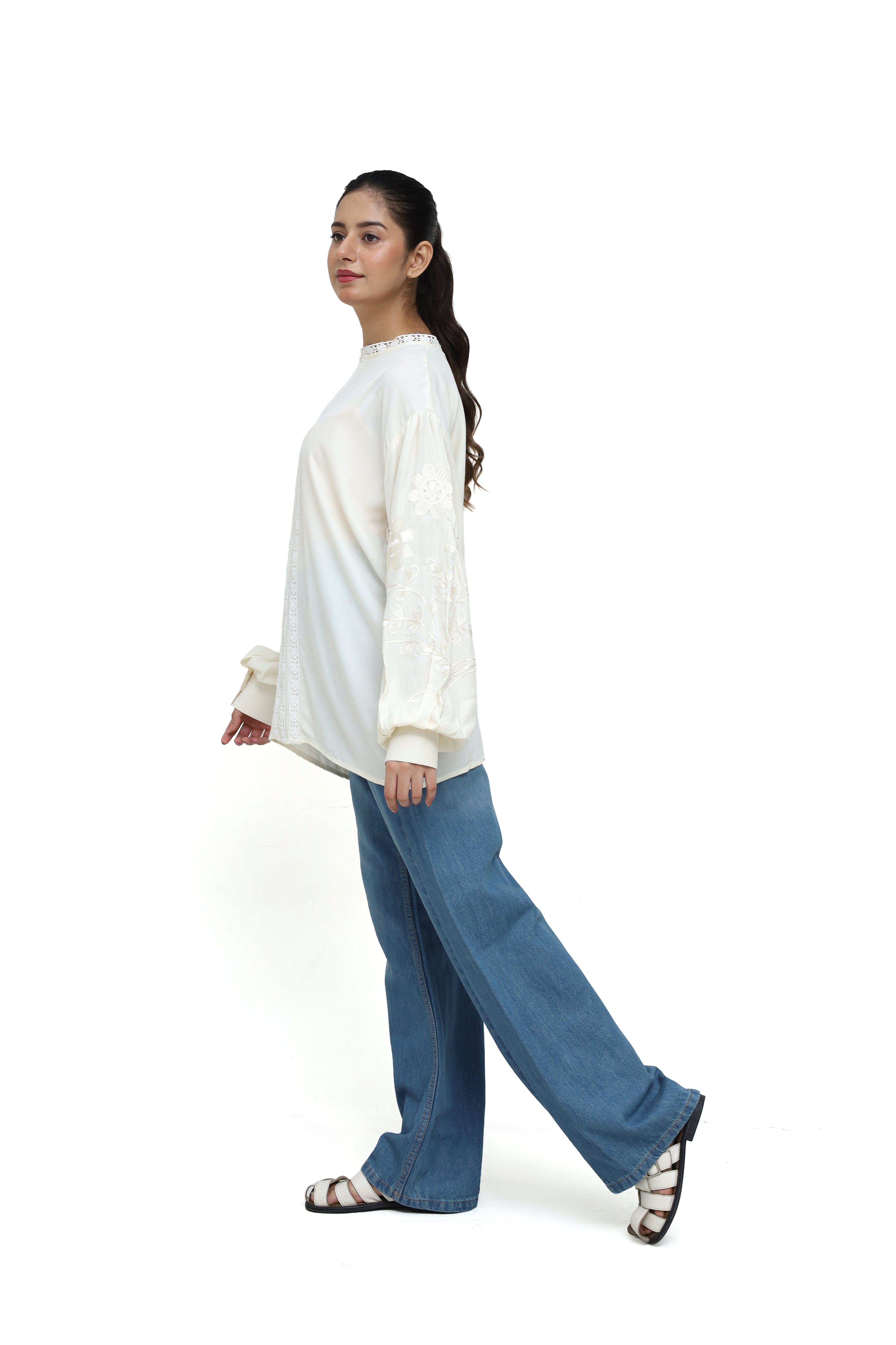 FLORAL EMBROIDED SHIRT