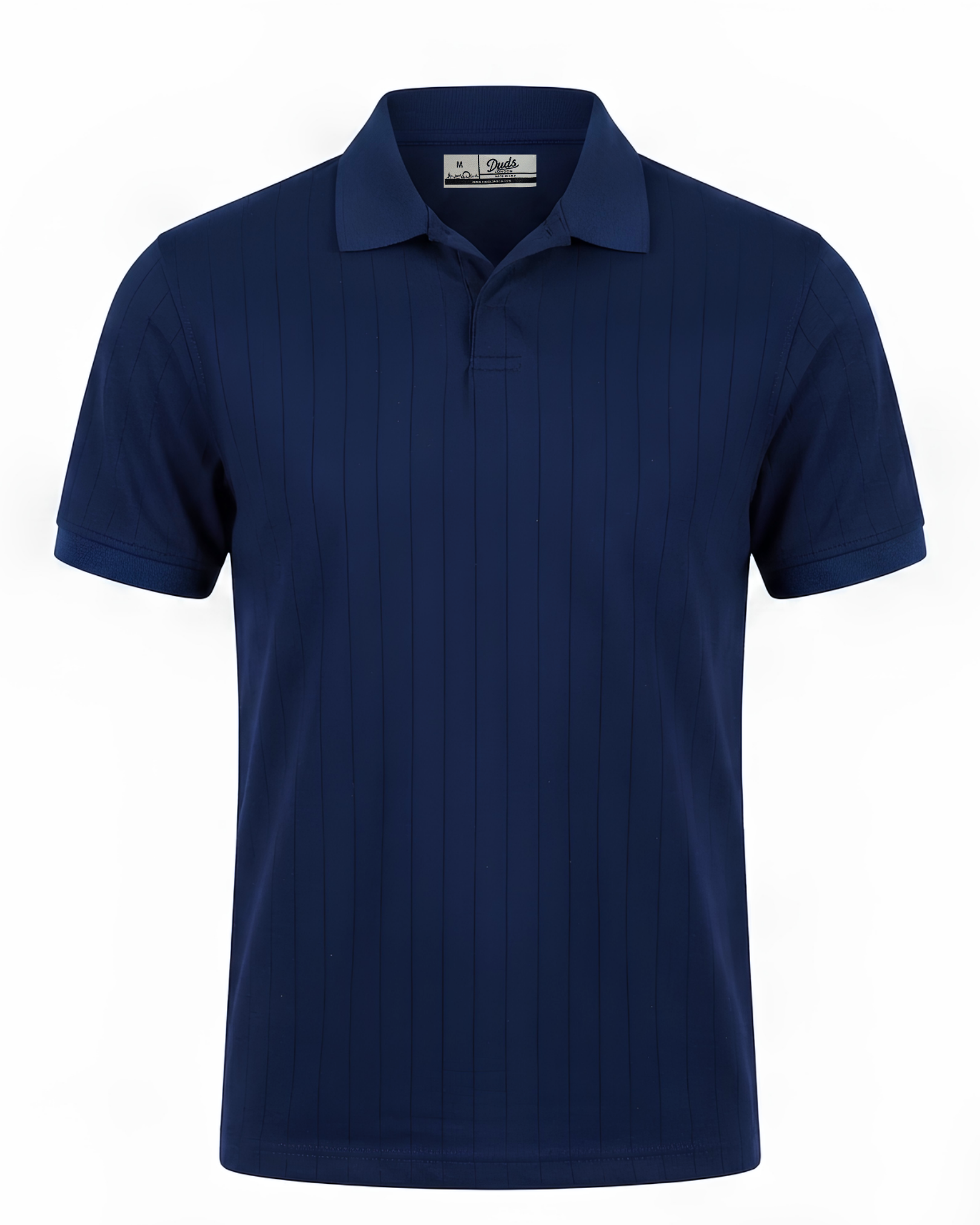 NAVY DROP NEEDLE POLO