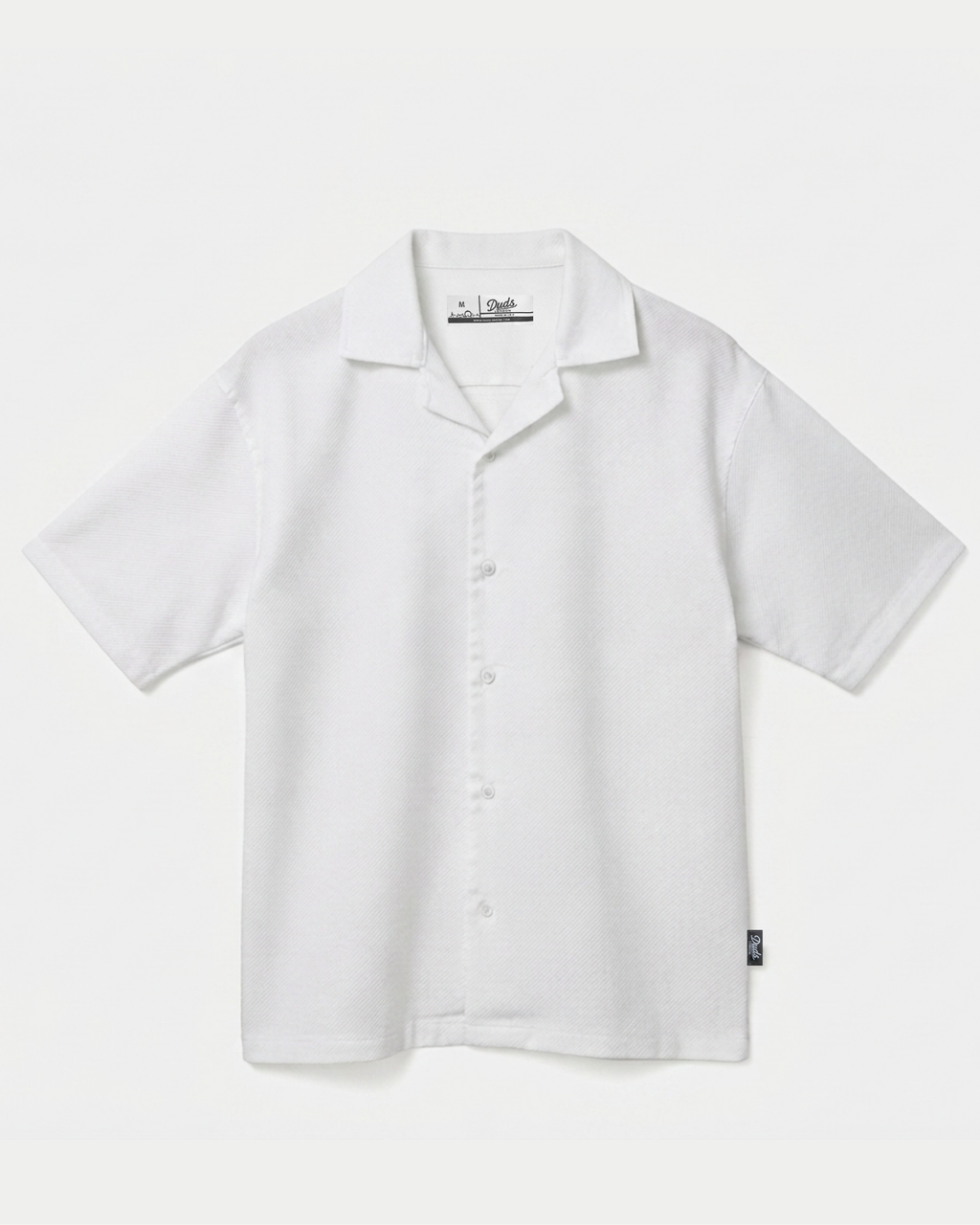 TEXTURED RESORT COLLAR SHIRT